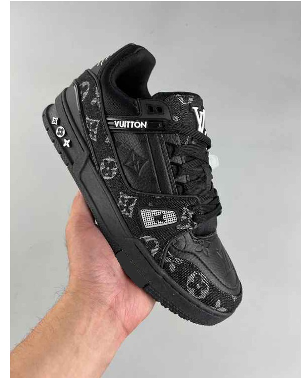 LV Trainer Sneaker Monogram Black