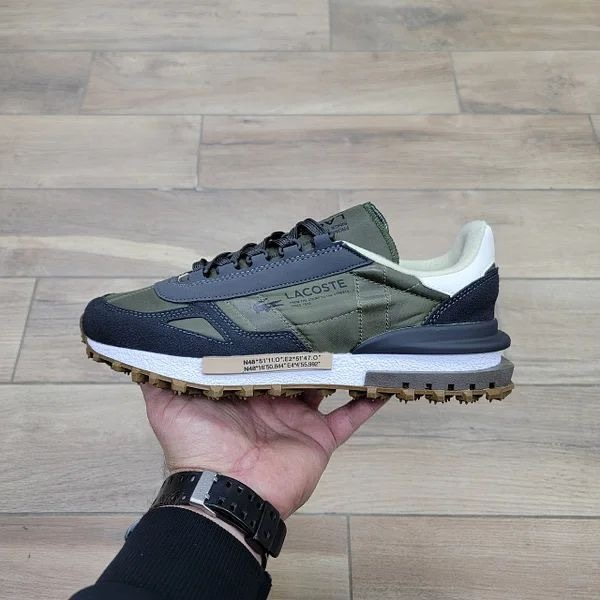 Lacoste ELITE ACTIVE - Trainers - Khaki/Dark Green