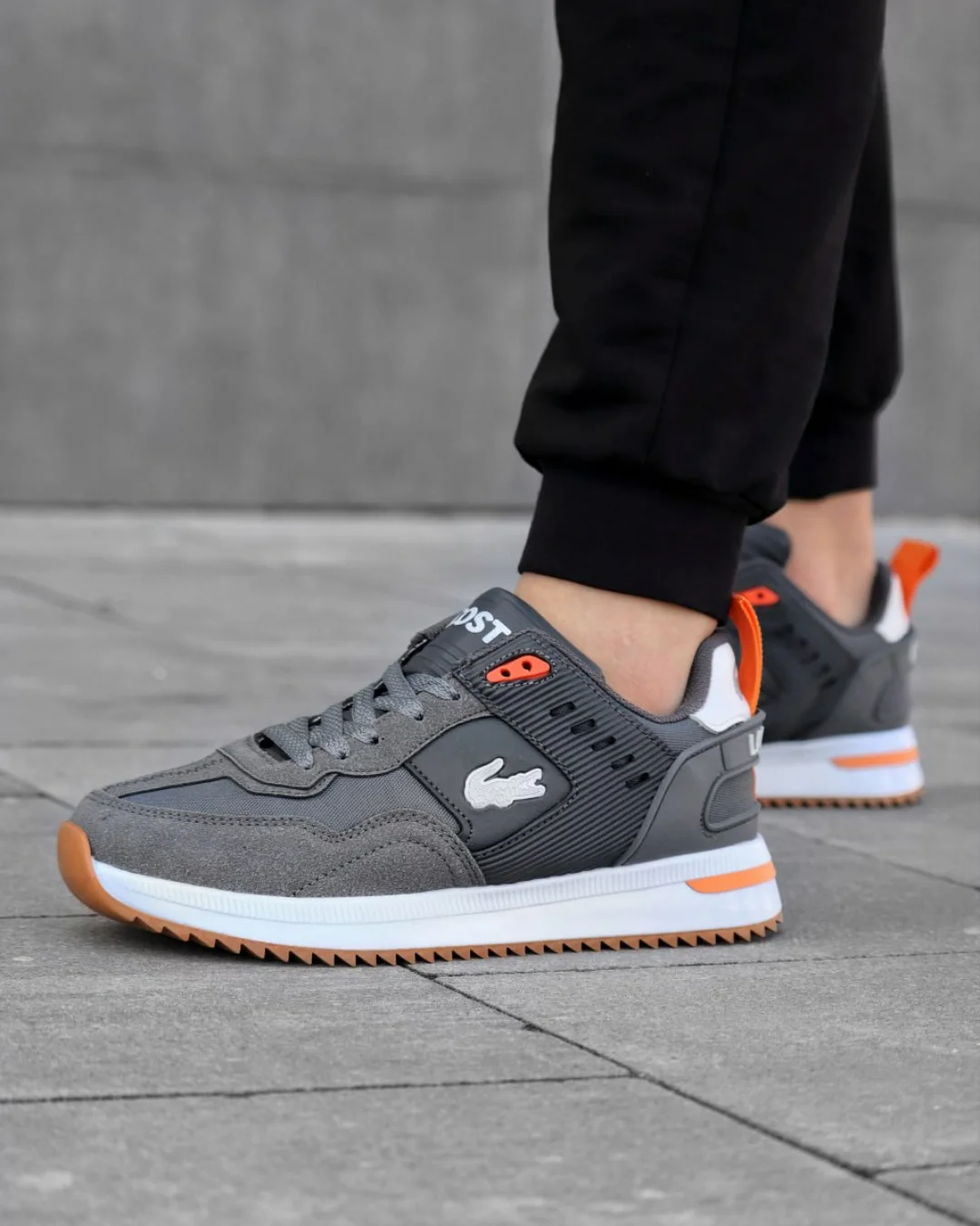 Men's Lacoste mid-season Sports Sneakers Grey