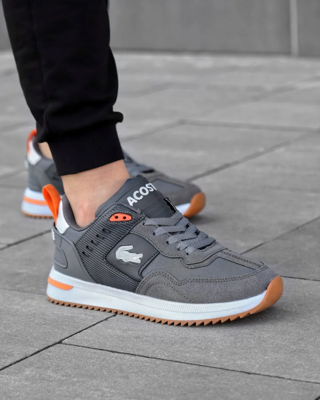 Men's Lacoste mid-season Sports Sneakers Grey