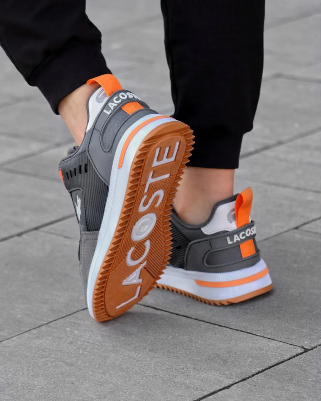 Men's Lacoste mid-season Sports Sneakers Grey