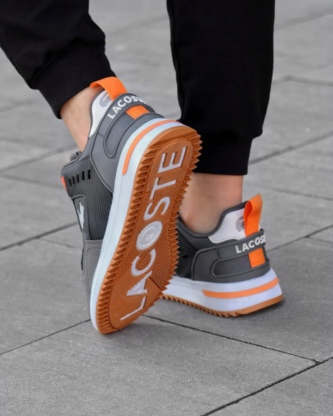 Men's Lacoste mid-season Sports Sneakers Grey