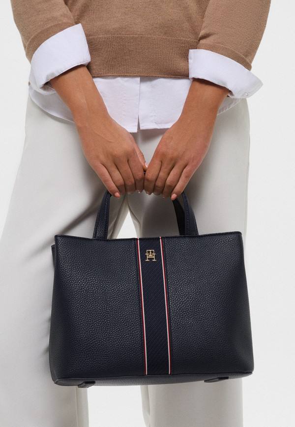 Tommy Hilfiger TH Monogram Satchel Navy