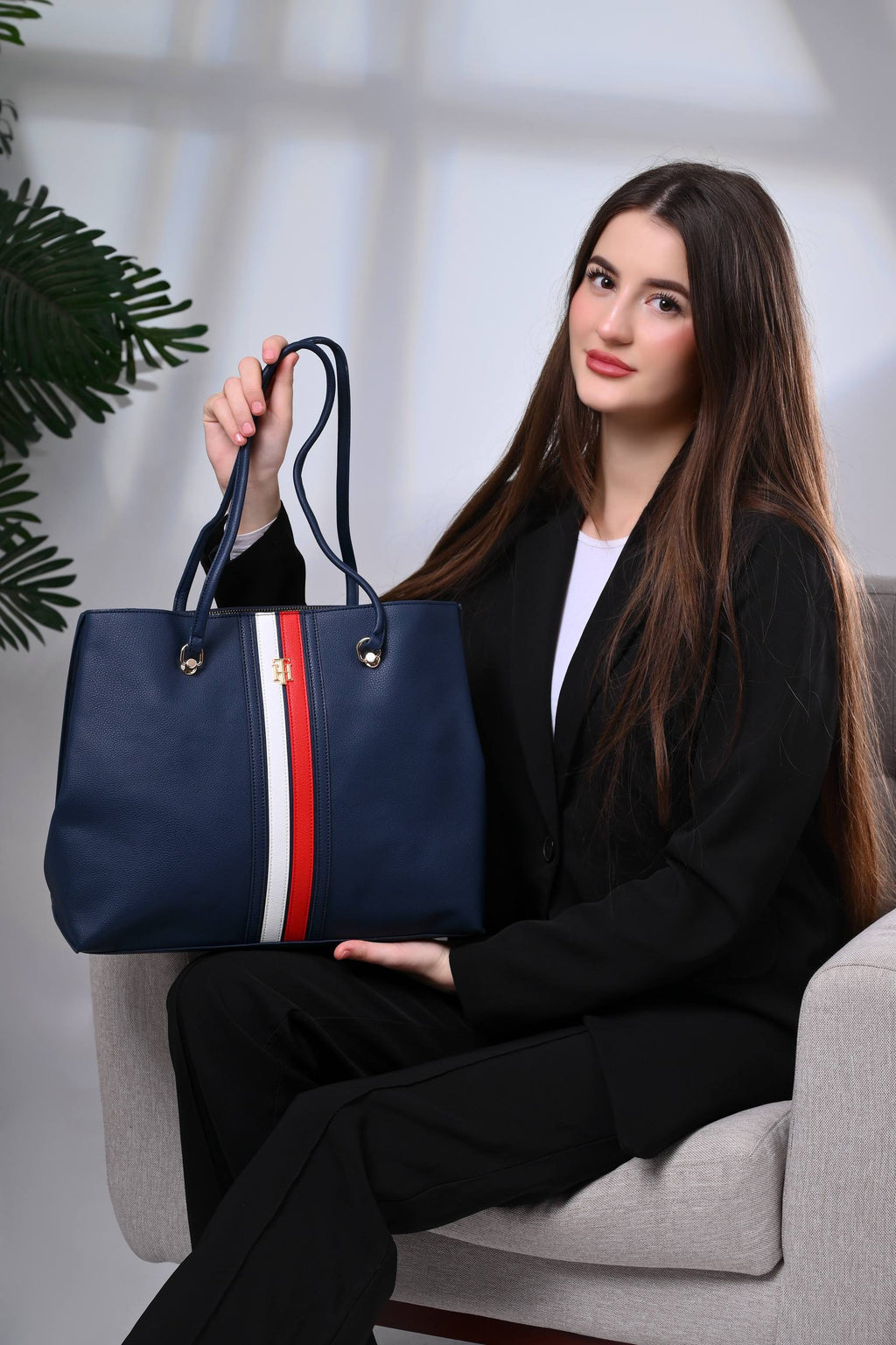 Tommy Hilfiger Element Corp Womens Workbag Space Navy