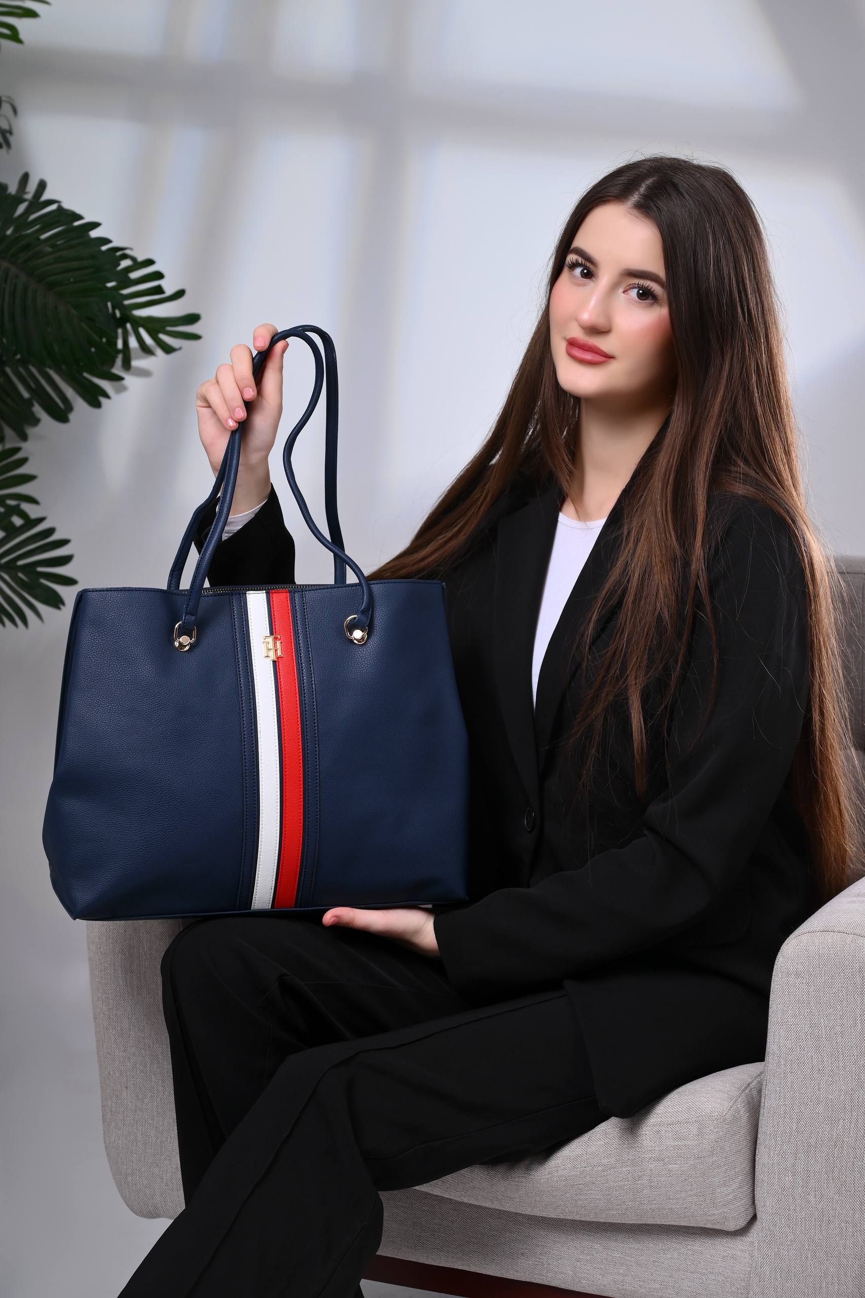 Tommy Hilfiger Element Corp Womens Workbag Space Navy