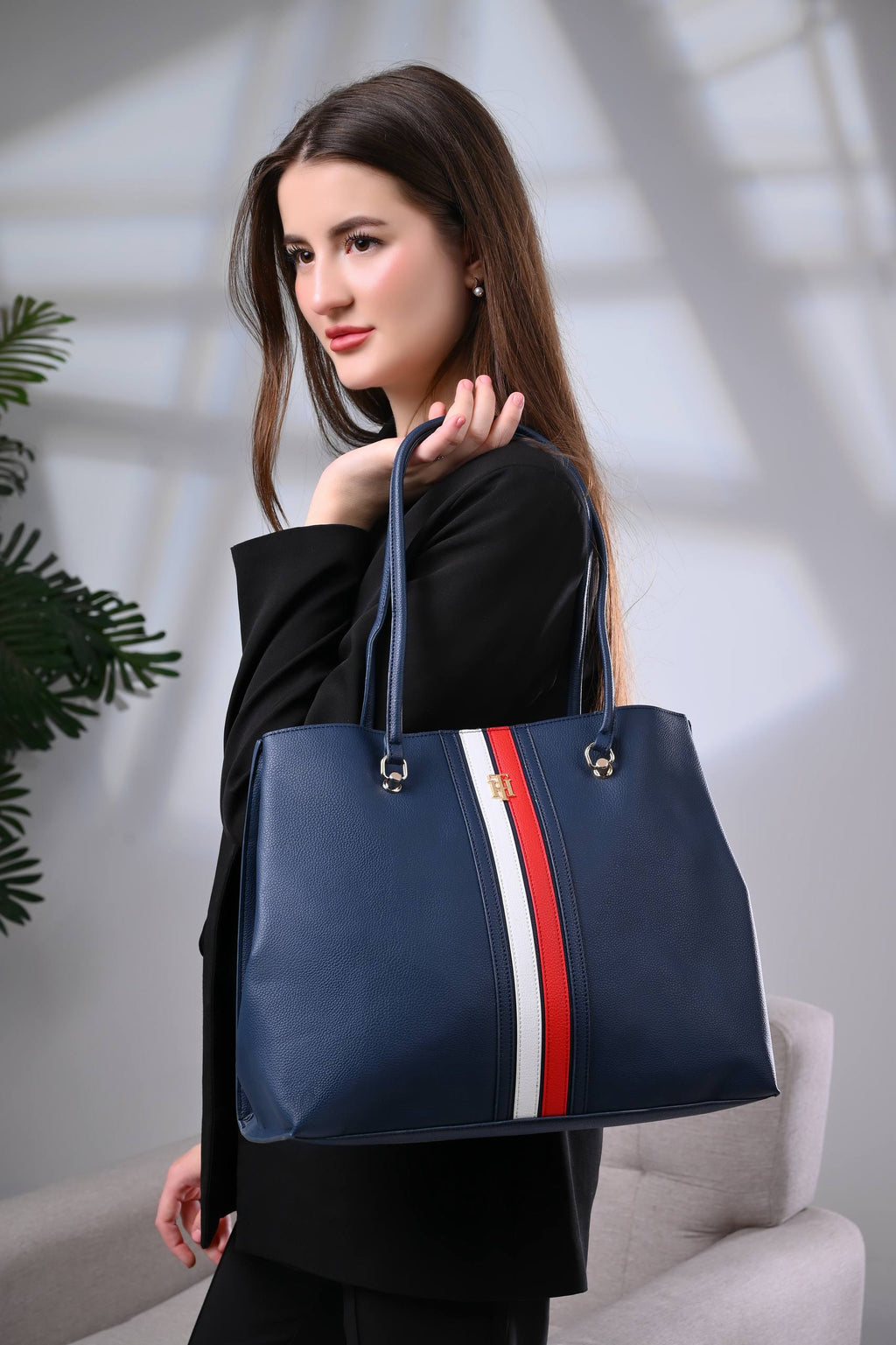 Tommy Hilfiger Element Corp Womens Workbag Space Navy