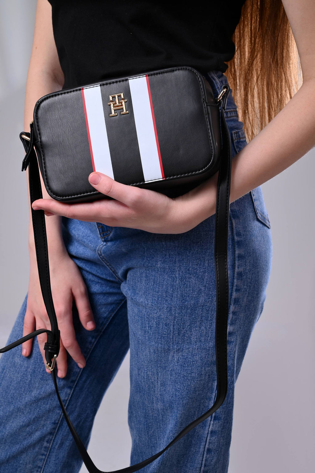 Tommy Hilfiger Signature Stripe Crossbody Bag