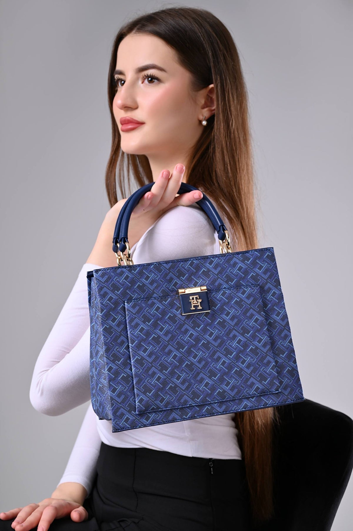 Tommy Hilfiger Blue Mini Tote Bag