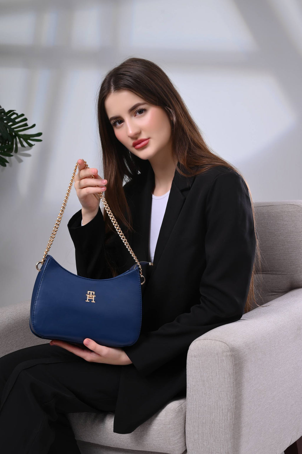 Tommy Hilfiger LOGOTAPE SHOULDER BAG Navy