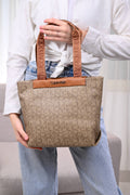 Calvin Klein MUST MEDIUM TOTE - Handbag - chanterelle mono jacquard