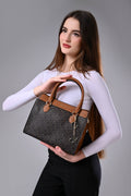 Calvin Klein Monogram Print Crossbody Women Brown