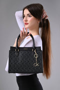 Calvin Klein Monogram Print Crossbody Women Black