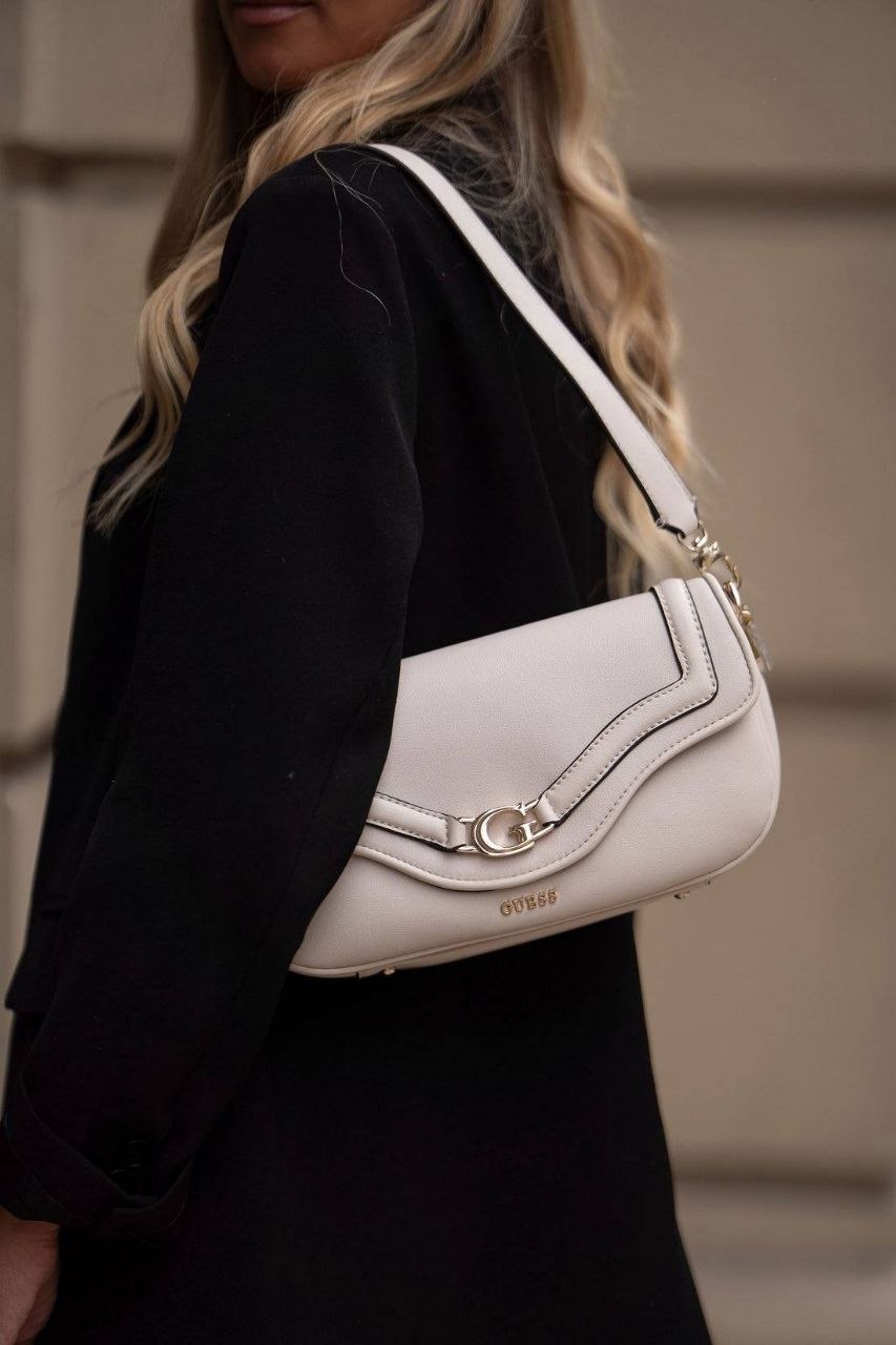 Guess DEA SHOULDER BAG - Cross body bag - Off White