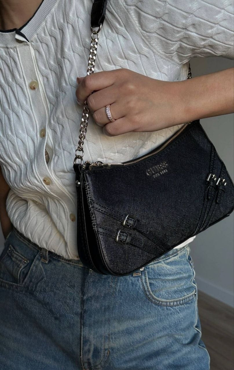 Guess Black Bramina Shoulder Bag