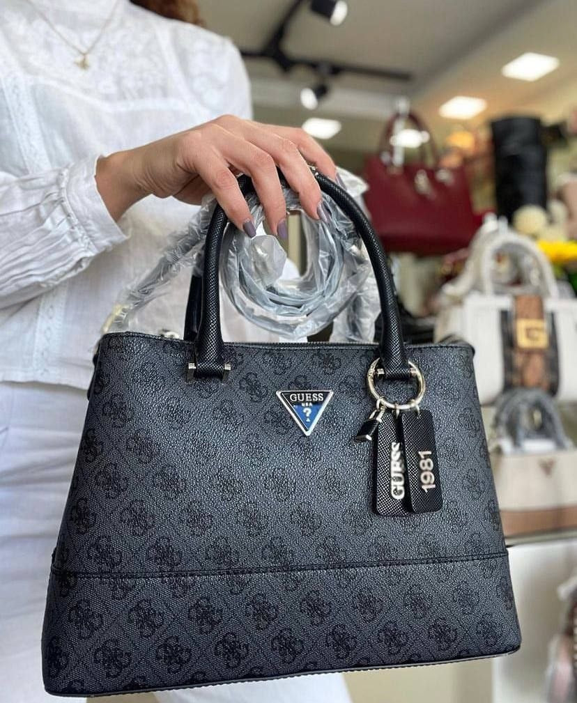 Guess Satchel Bag CORDELIA Black Color