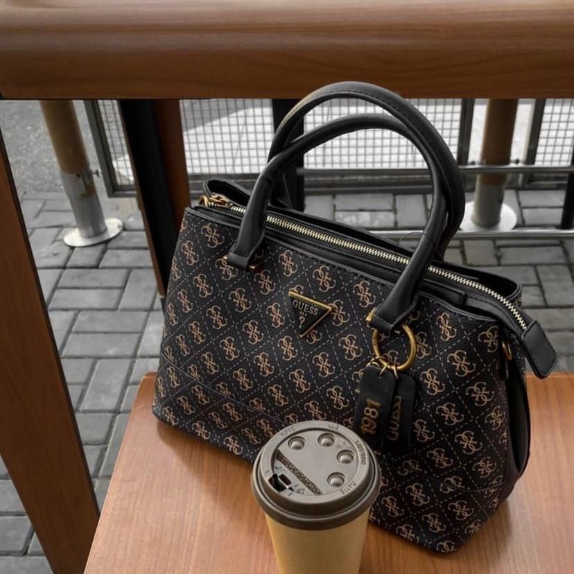 Guess Satchel Bag CORDELIA Brown Color