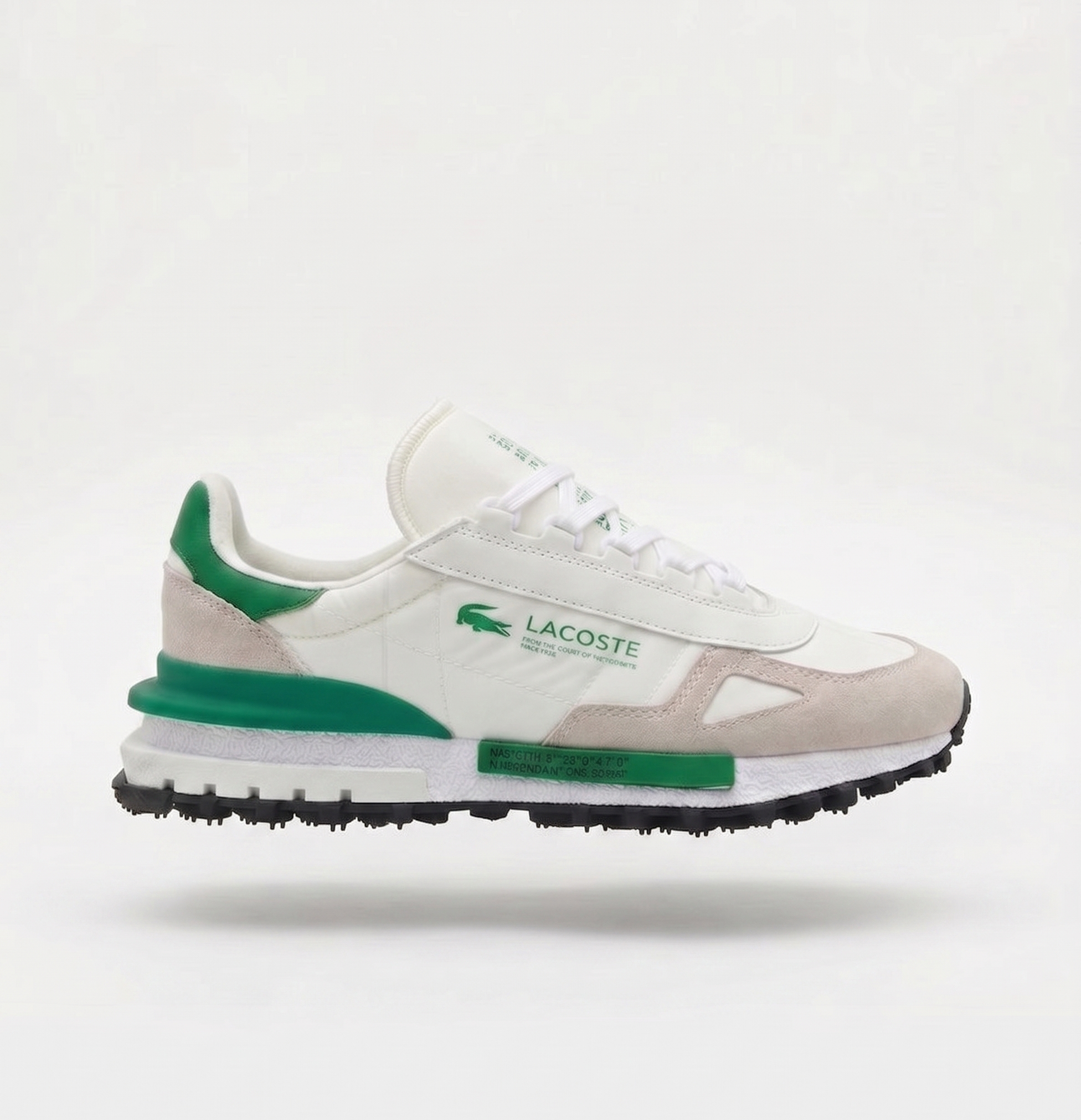 Lacoste ELITE ACTIVE - Trainers - White Green