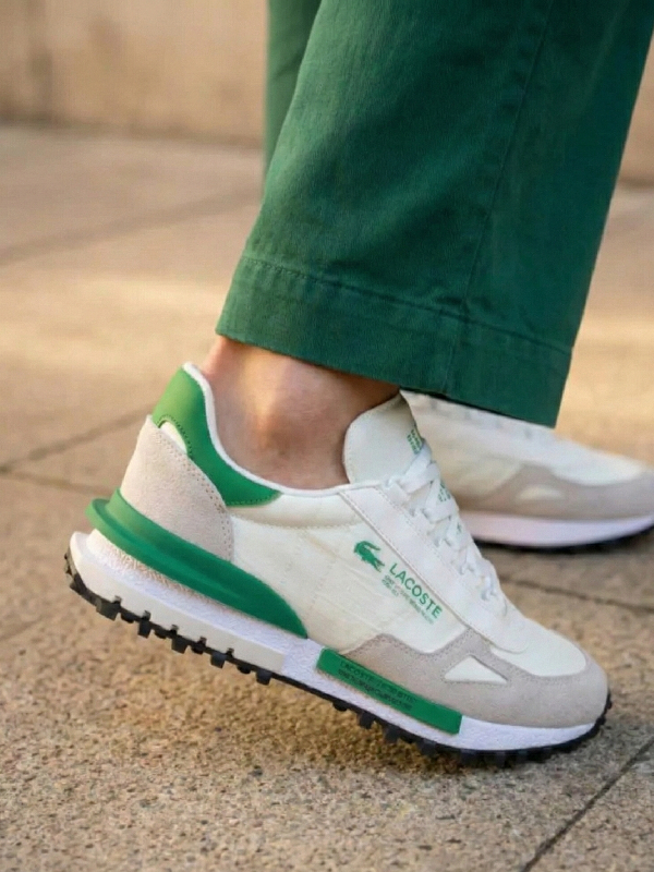 Lacoste ELITE ACTIVE - Trainers - White Green