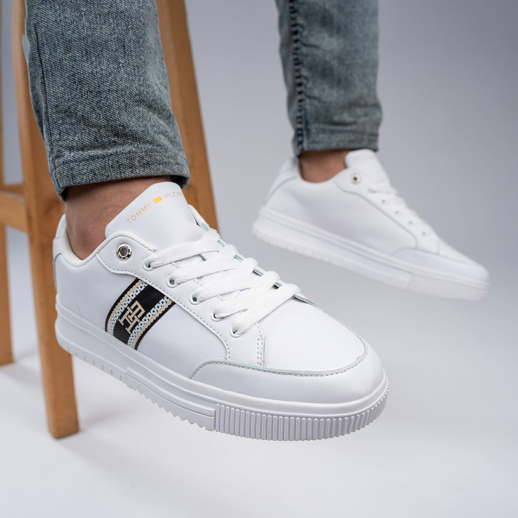 Tommy Hilfiger Supercup Lth Seasonal Sneakers FM0FM05129-WHT