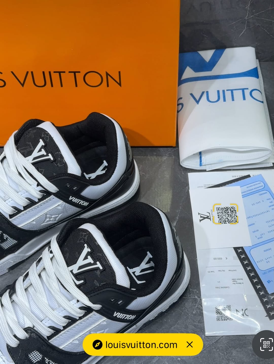 LV Trainer Sneaker BLK\WHT