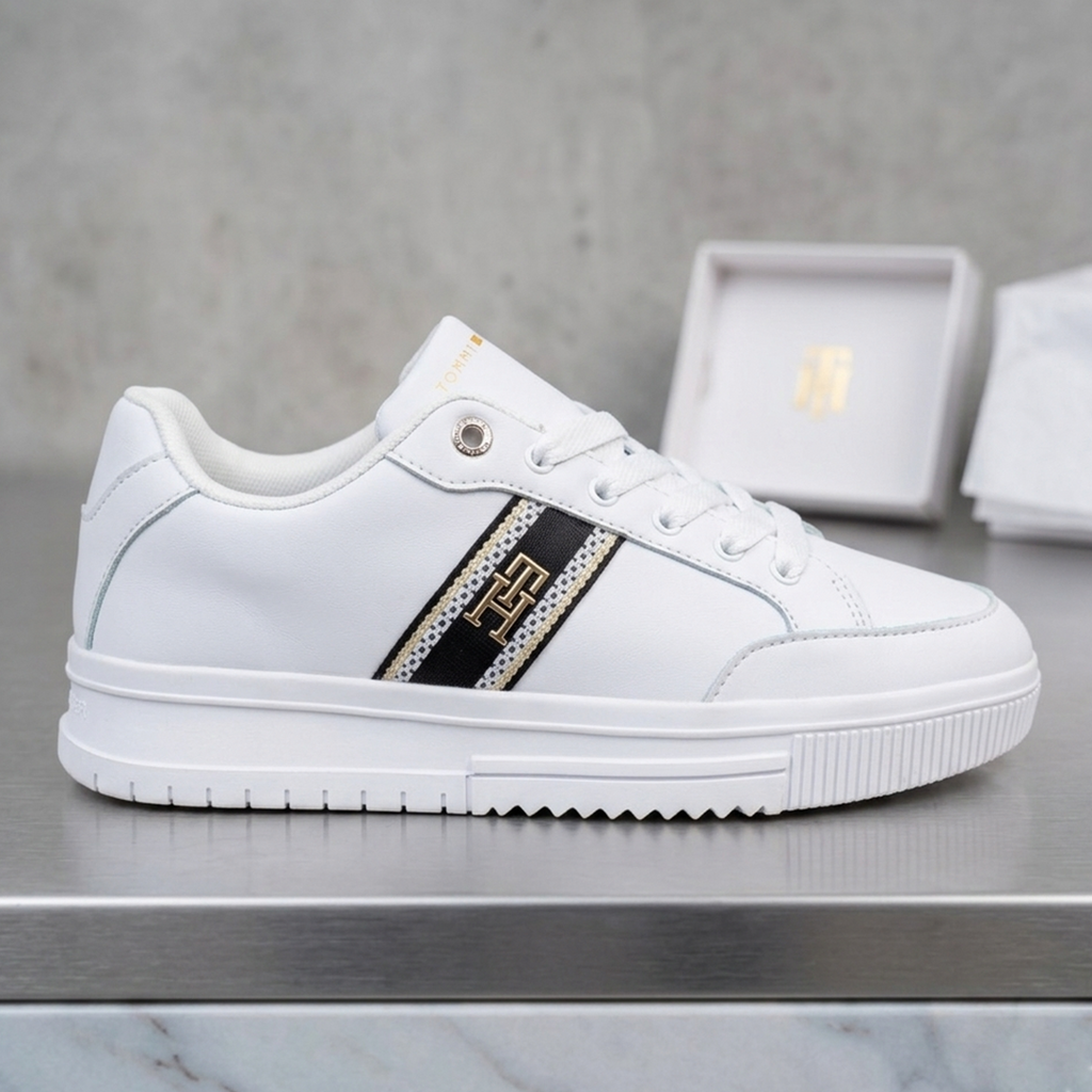 Tommy Hilfiger Supercup Lth Seasonal Sneakers FM0FM05129-WHT