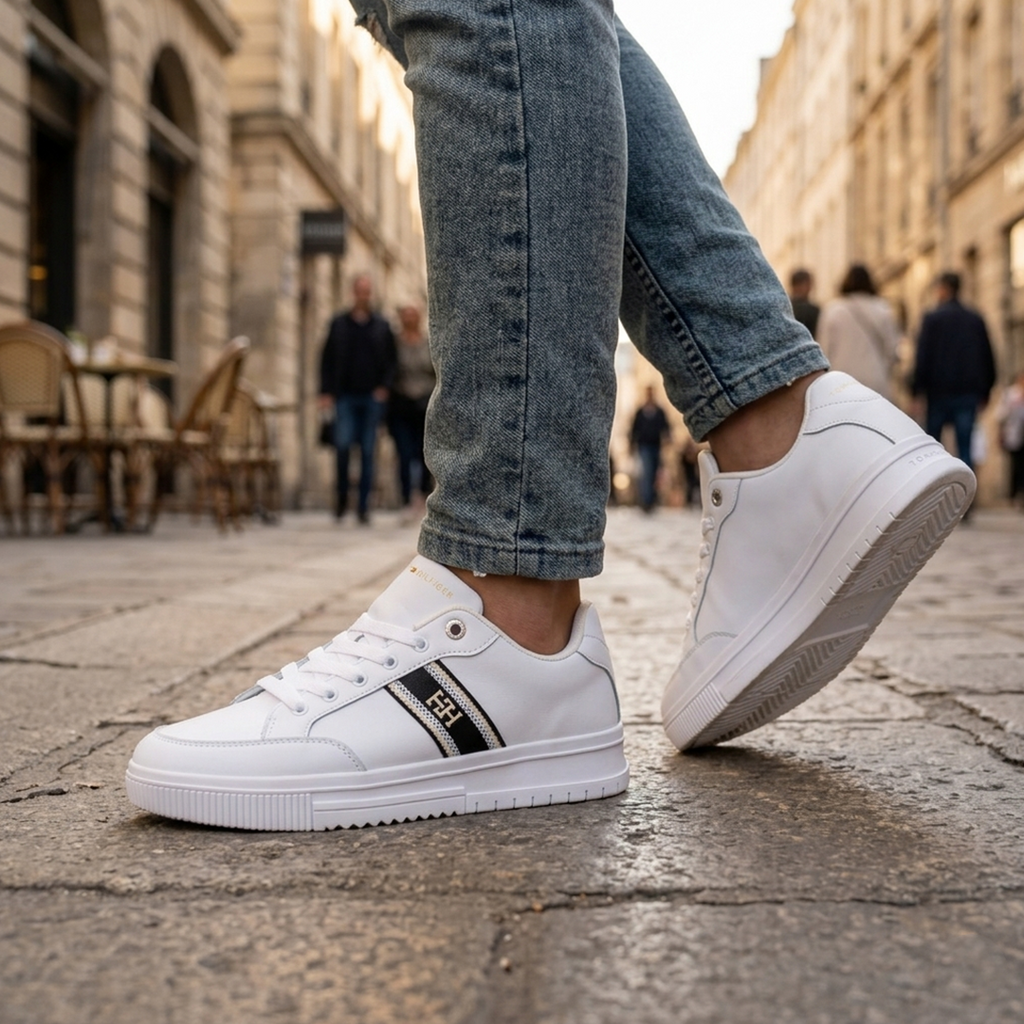 Tommy Hilfiger Supercup Lth Seasonal Sneakers FM0FM05129-WHT