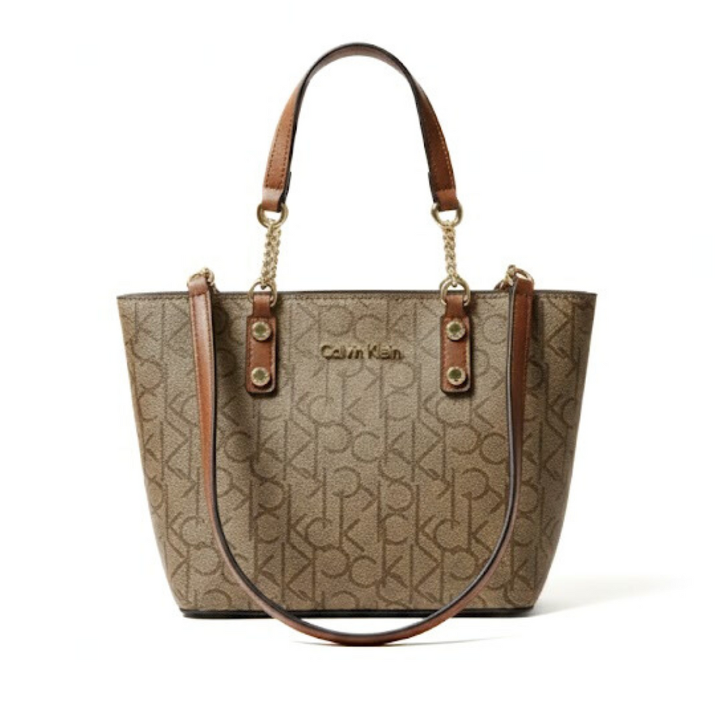 Calvin Klein Monogram Tote Bag Small Handbag Women - BEGBRN
