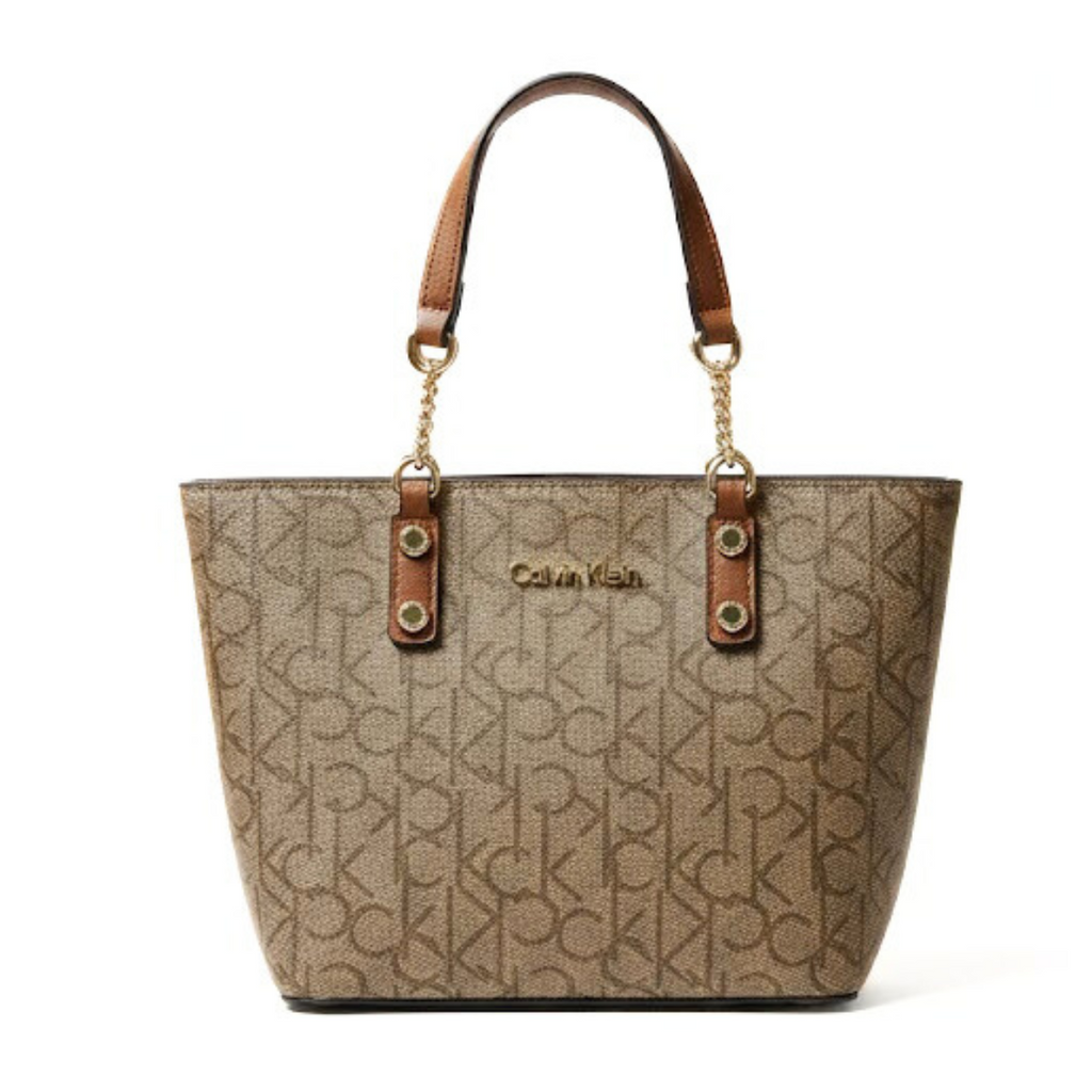 Calvin Klein Monogram Tote Bag Small Handbag Women - BEGBRN
