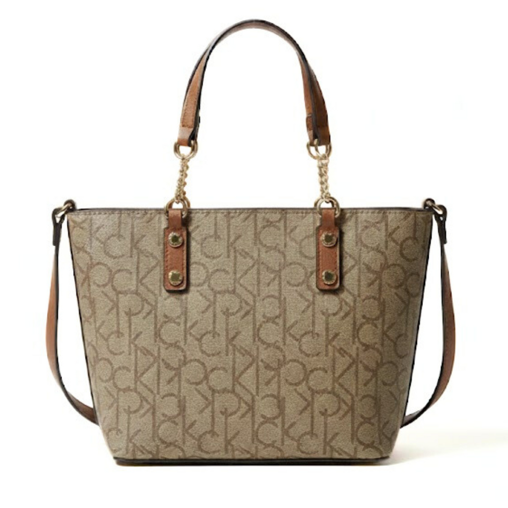Calvin Klein Monogram Tote Bag Small Handbag Women - BEGBRN