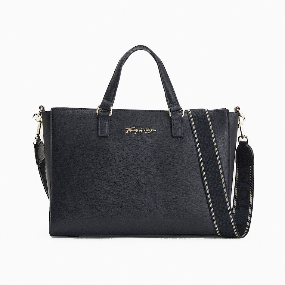 Tommy Hilfiger Joy Satchel Women's Bag Tote Hand Black