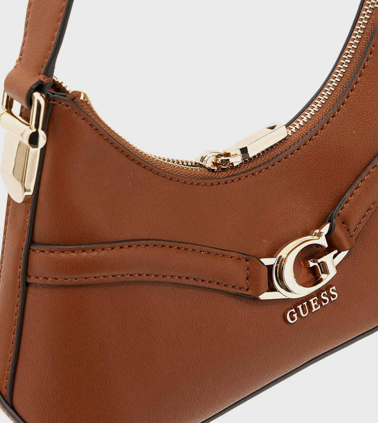GUESS Dea Crossbody Top Zip Cognac