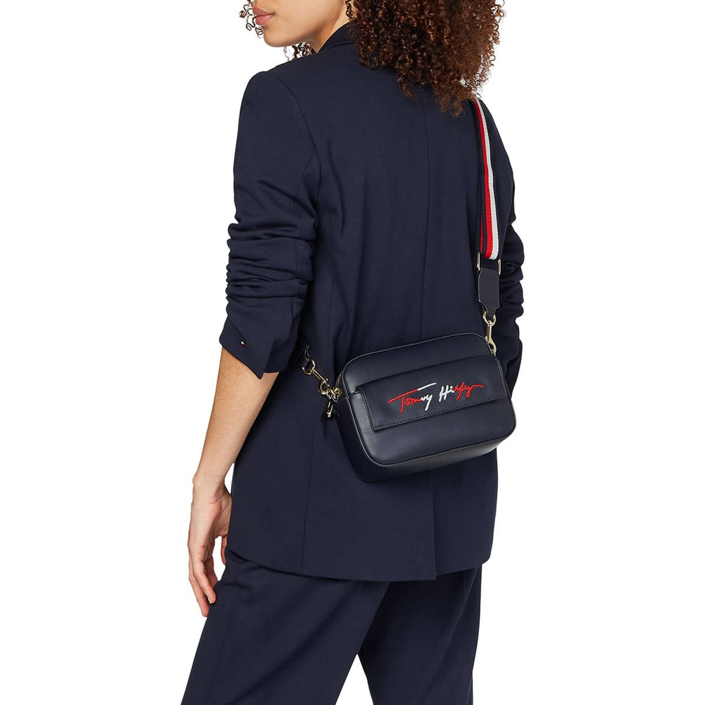 Tommy Hilfiger Blue Women Crossbody Bag Aw0Aw11073