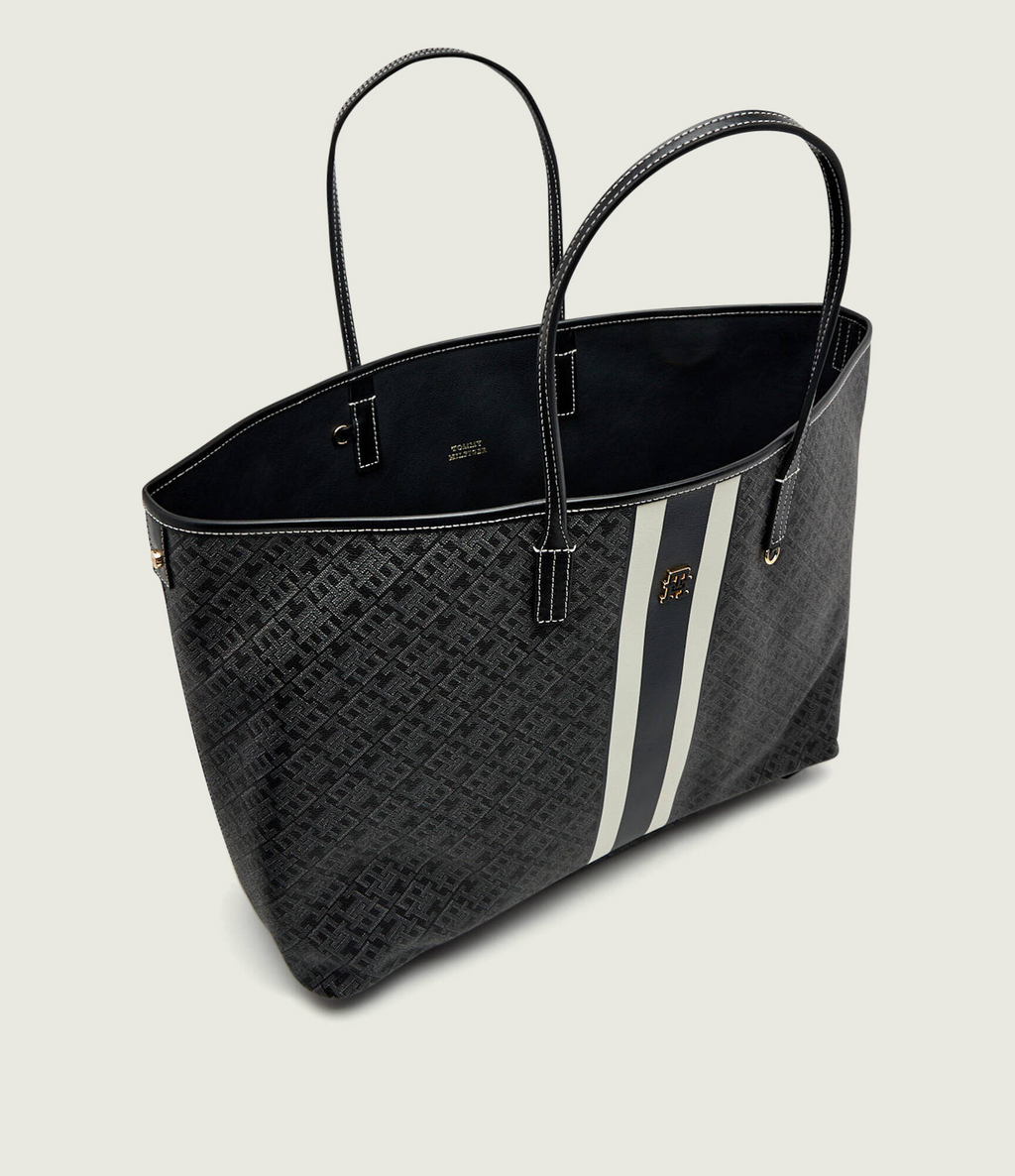 Tommy Hilfiger TH Monoplay Tote Bag And Pouch Black