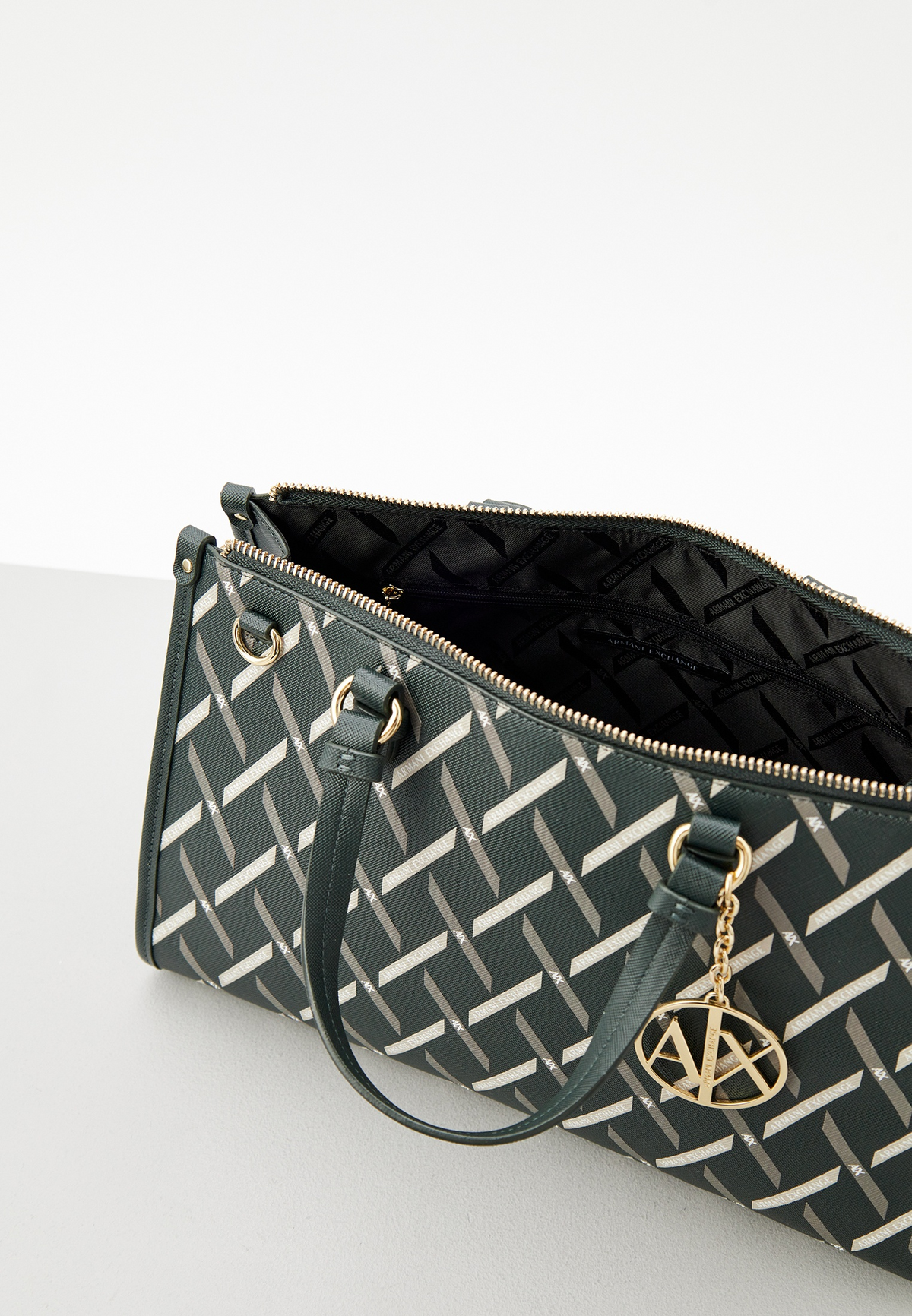 Armani Exchange Logo Graphic Tote Bag Black