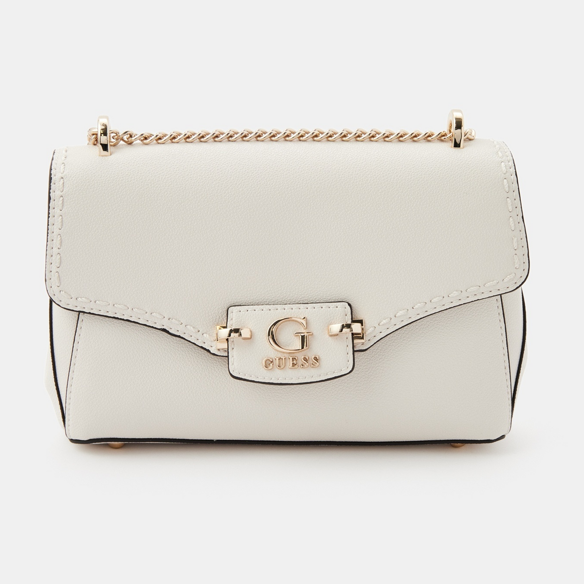 Guess Pearl White Nastra Crossbody Bag