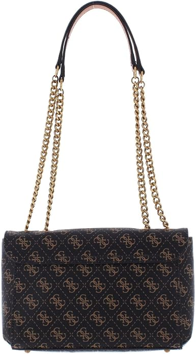 GUESS Nell Logo Convertible Xbody Flap Brown Logo/Cognac