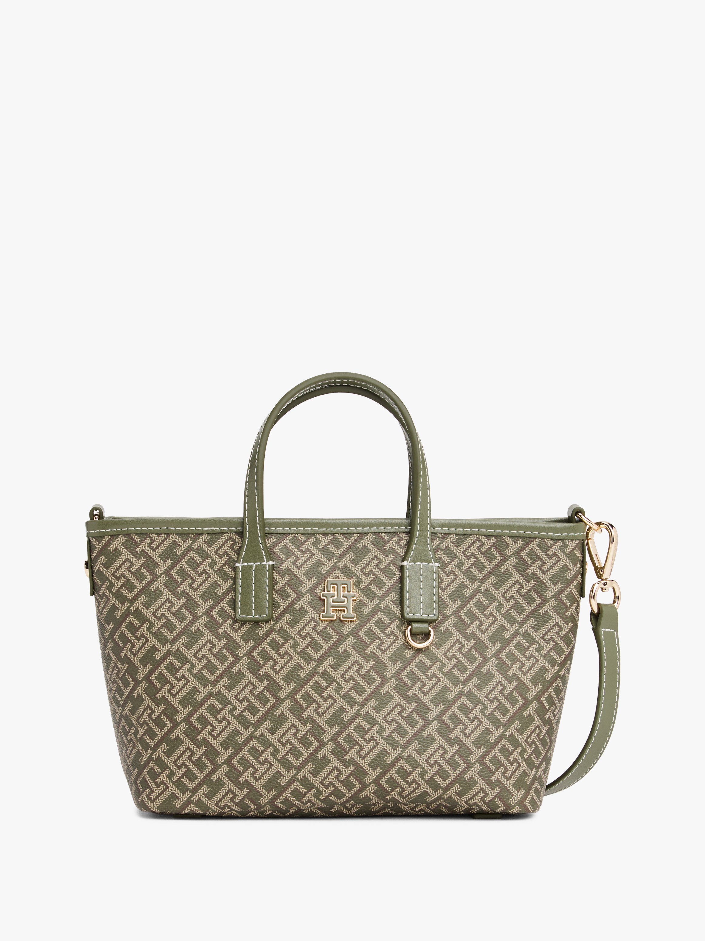 Tommy Hilfiger TH Monoplay Crossbody Tote Bag Olive Green