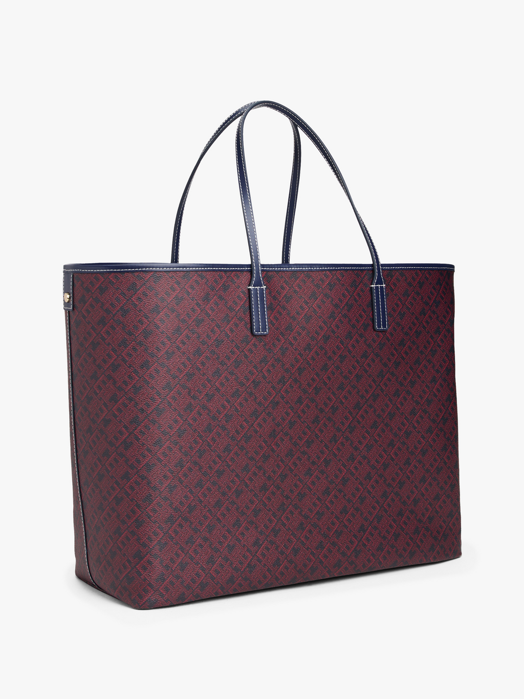 Tommy Hilfiger TH Monoplay Tote Bag And Pouch Burgundy