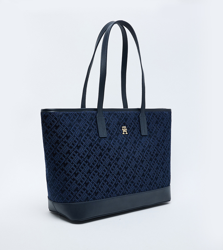 Tommy Hilfiger LATAM JACQUARD TOTE Bag Navy