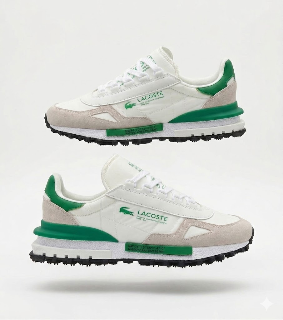 Lacoste ELITE ACTIVE - Trainers - White Green