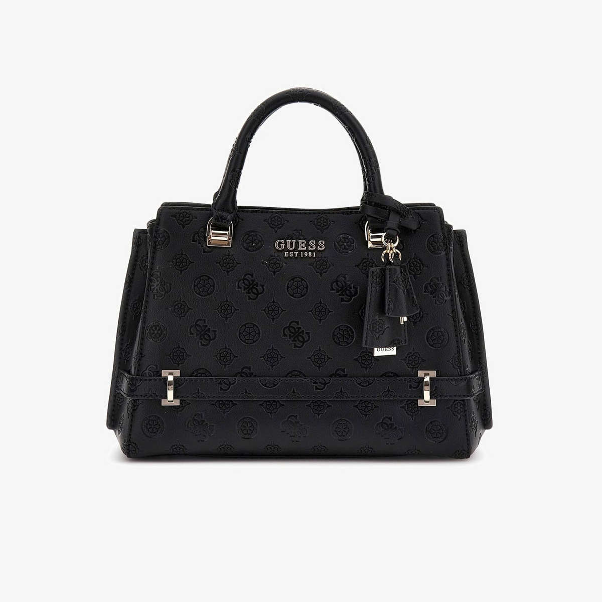 Guess Zarela Girlfriend Tote in Black Leather