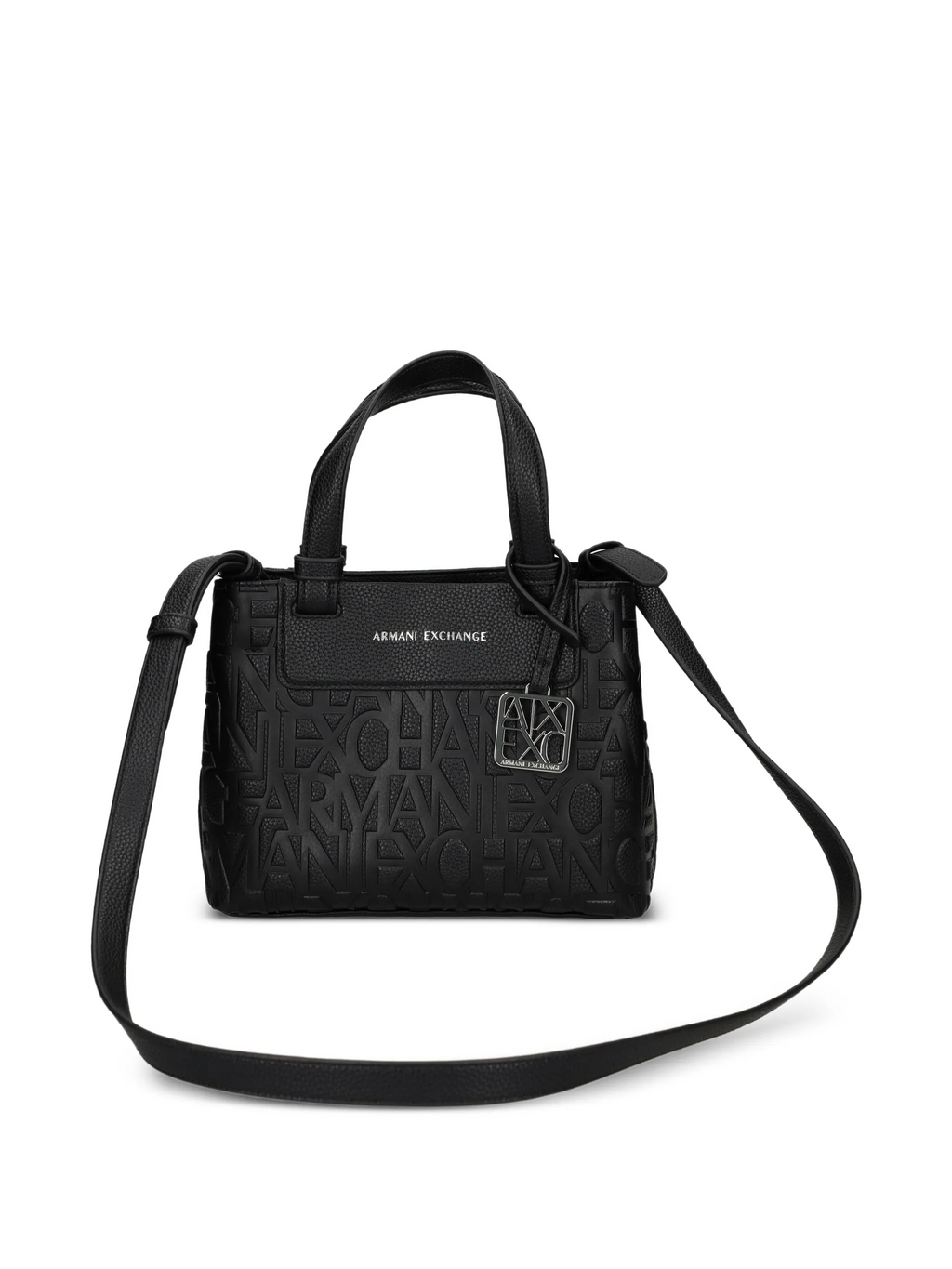 Armani Exchange Logo-Embossed Tote Bag Black