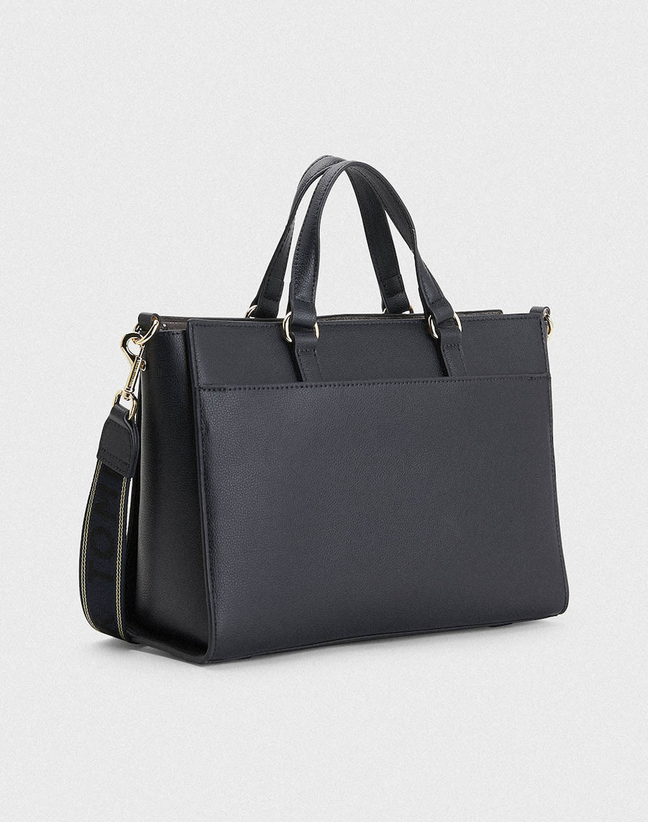 Tommy Hilfiger Joy Satchel Women's Bag Tote Hand Black