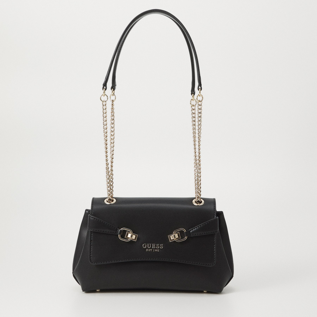 Guess LORELEI CONVERTIBLE XBODY FLAP - Cross Body Bag - Black