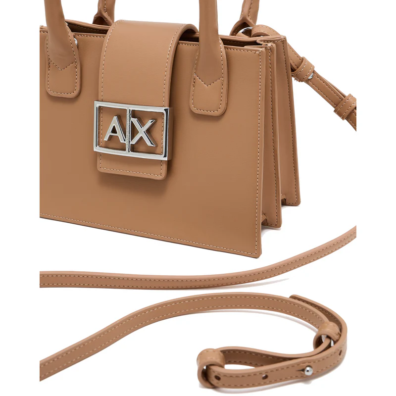 Armani Exchange Handbag Satchel - Tan