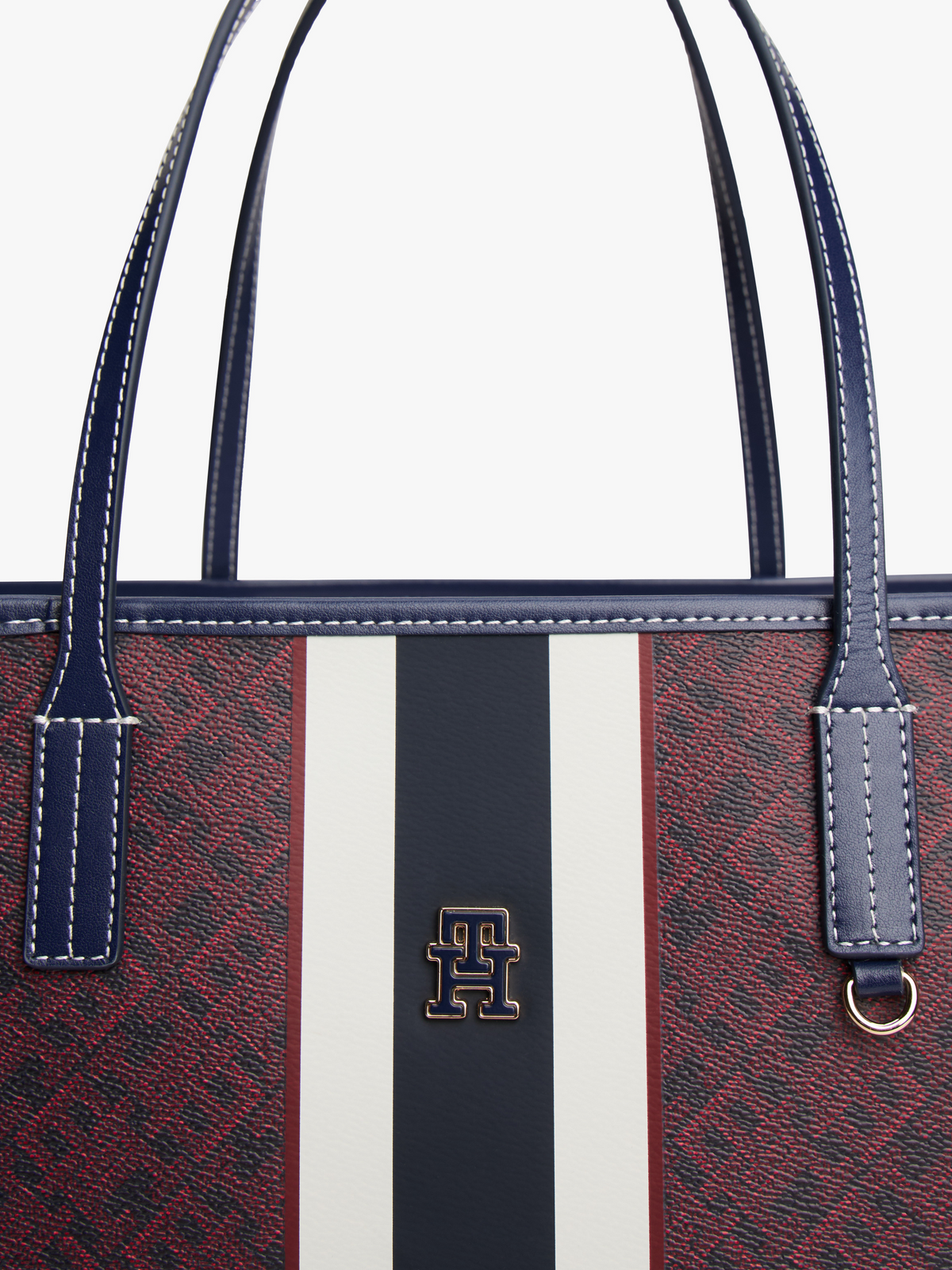 Tommy Hilfiger TH Monoplay Tote Bag And Pouch Burgundy