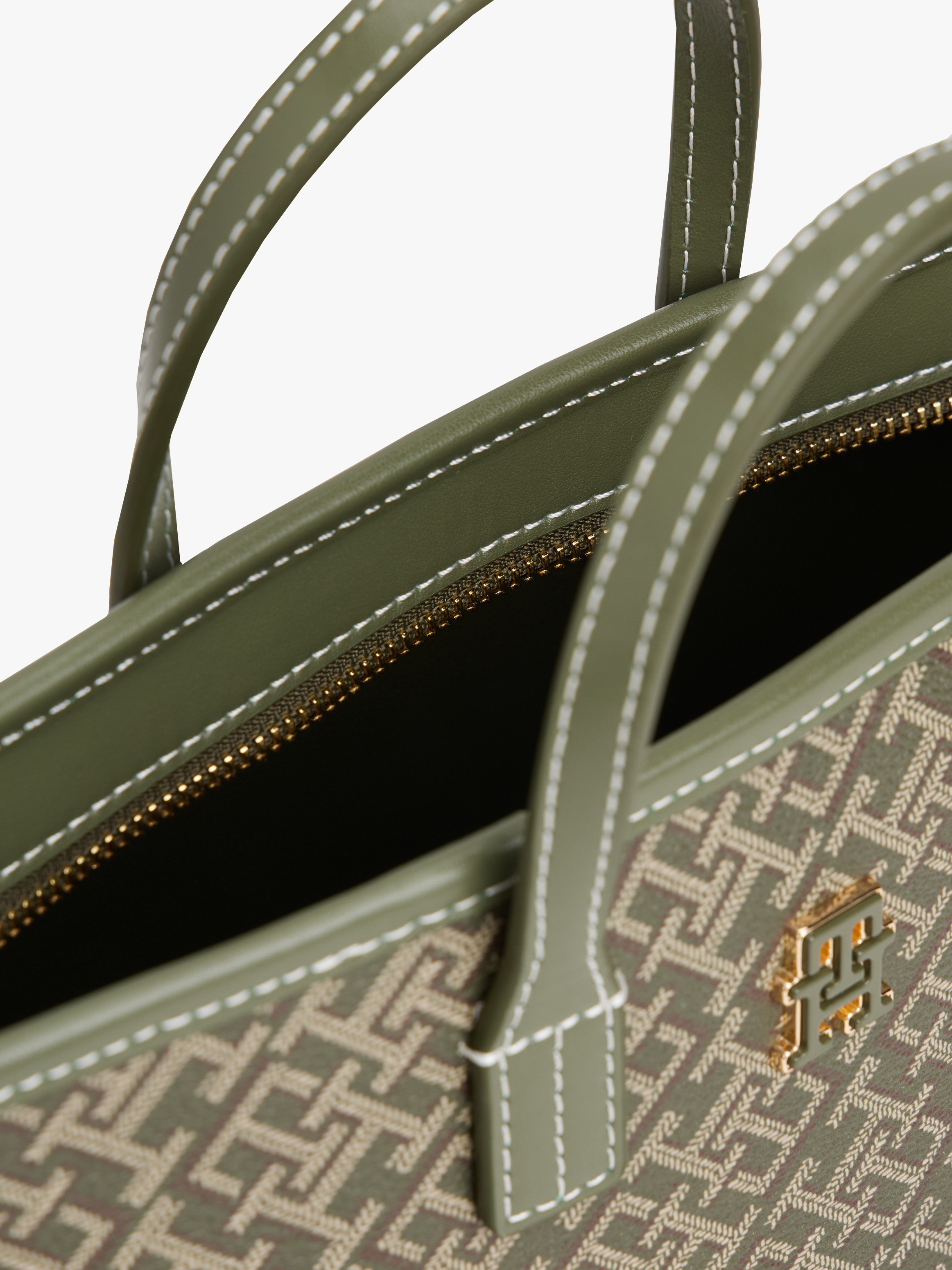 Tommy Hilfiger TH Monoplay Crossbody Tote Bag Olive Green