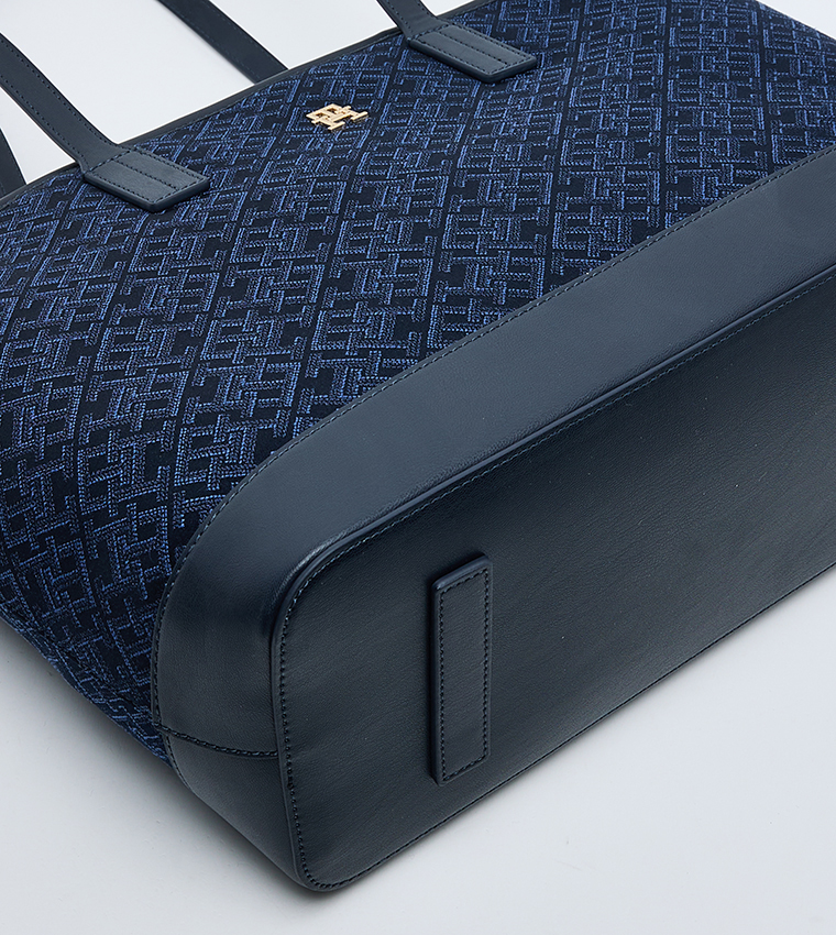 Tommy Hilfiger LATAM JACQUARD TOTE Bag Navy