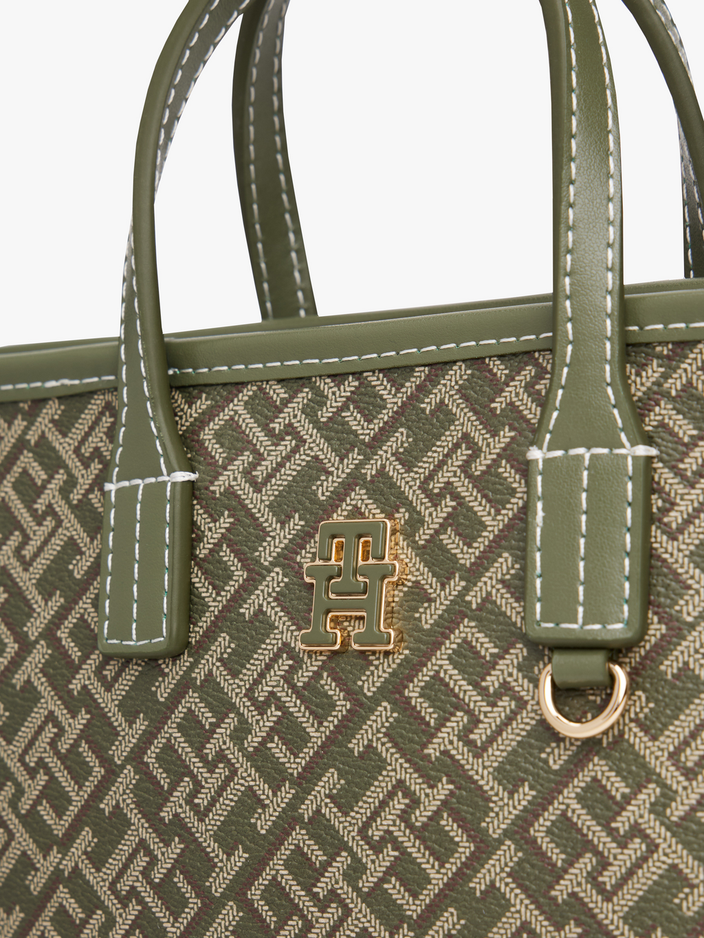 Tommy Hilfiger TH Monoplay Crossbody Tote Bag Olive Green