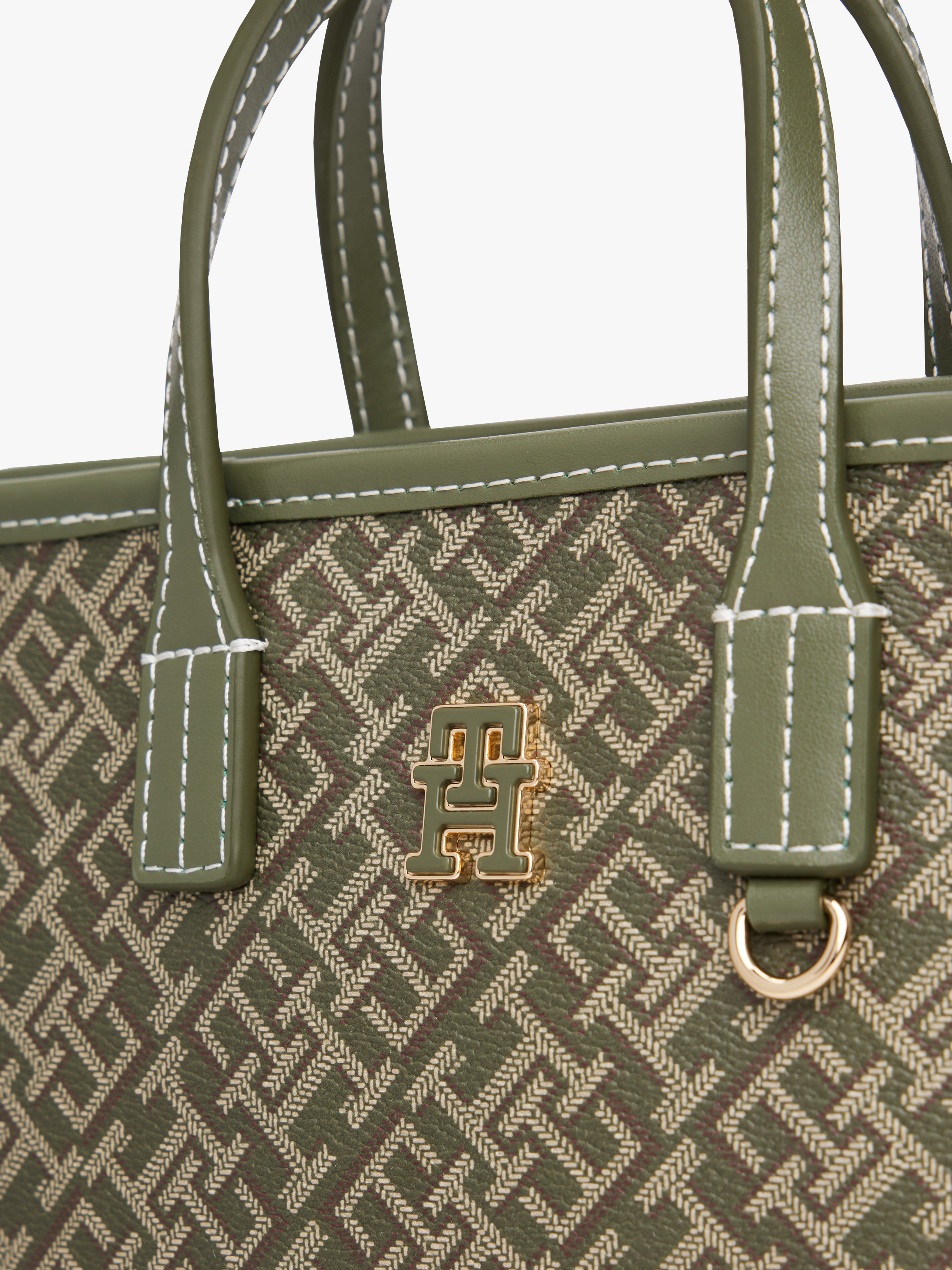 Tommy Hilfiger TH Monoplay Crossbody Tote Bag Olive Green